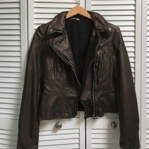 Free people leather jacket